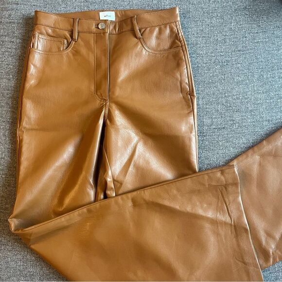 WILFRED (ARITZIA) The Melina Flare Pant in Rich Chestnut - Picture 2 of 7